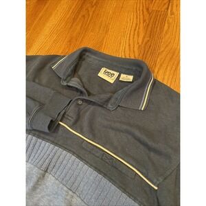 VTG 90s Lee Sport Multicolor Colorblock Collared Sweatshirt Size XL